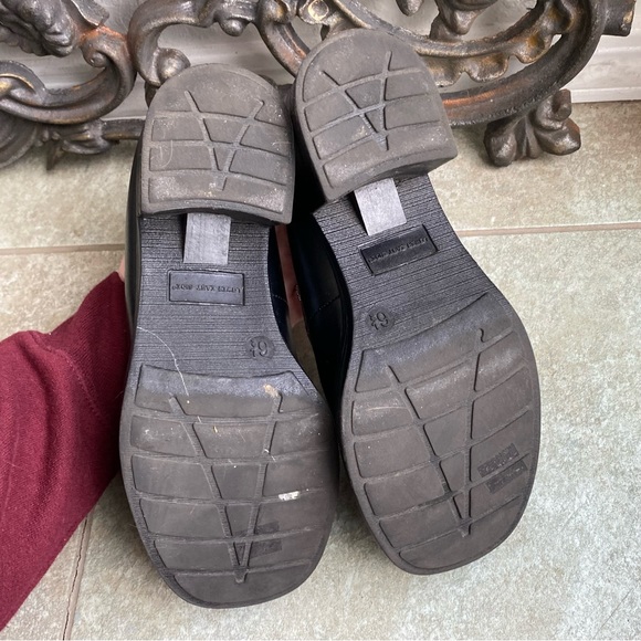 Black Chunky Heel 90s Loafers - Picture 9 of 10